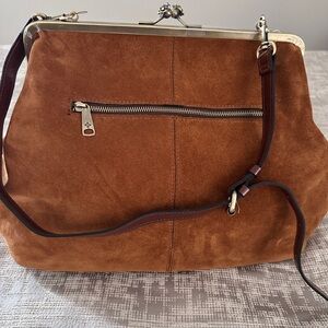 Patricia Nash Suede Shoulder Bag